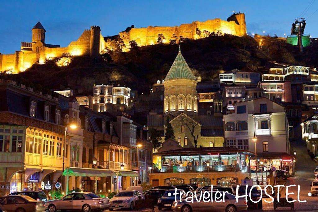 Traveler Hostel Tbilisi Exteriör bild